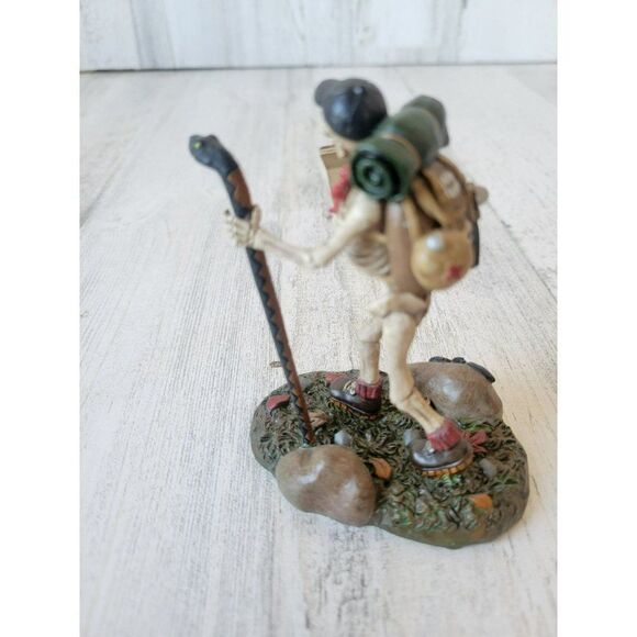 Dept 56 boneadventure skeleton hiking hiker best sites Transylvania Halloween ac - Picture 4 of 8